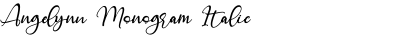 Angelynn Monogram Italic